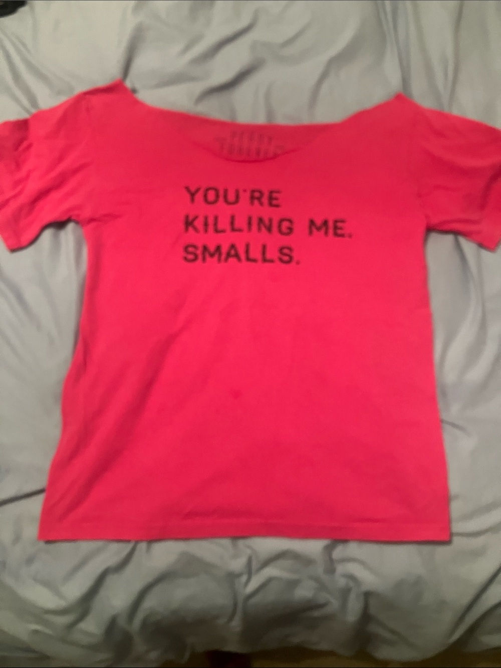 Bright Pink Graphic Short-Sleeve Tee - You're Killing Me, Smalls